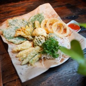 Tempura rau củ theo mùa