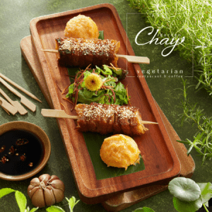 Xiên que vườn chay nướng ngũ vị