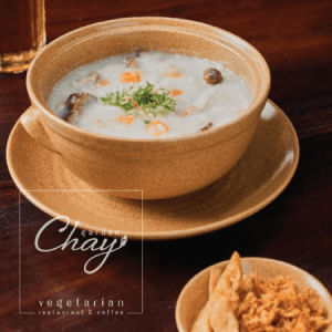 Cháo nấm hạt sen