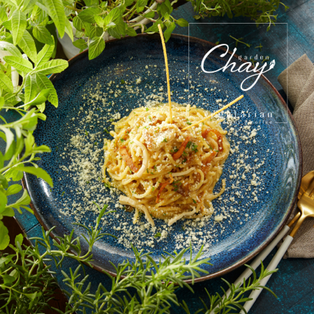 Mì ý sốt kem kiểu Carbonara với nấm