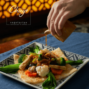 Phở áp chảo với rau củ Garden